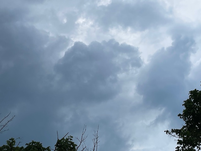 Darkening clouds of an approaching storm